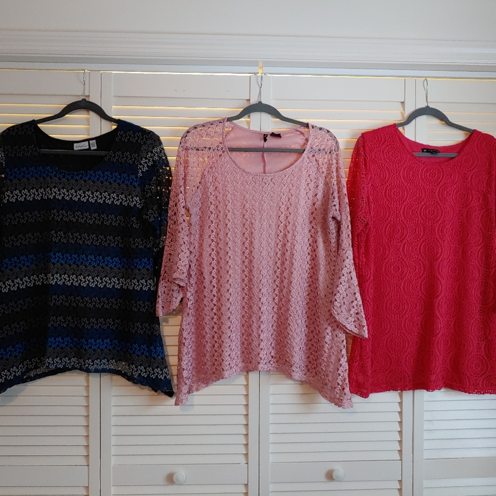 Three Crochet Blouses